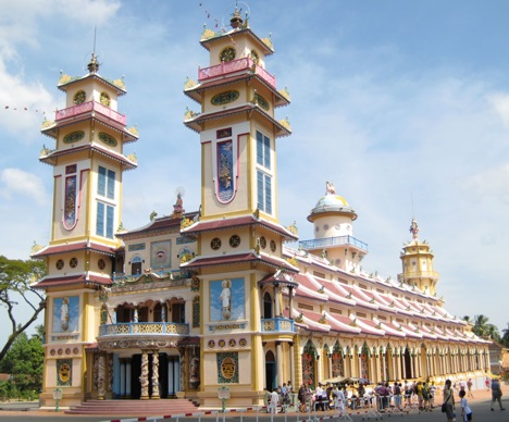 Cao Dao Temple in in Tay Ninh, Vietnam